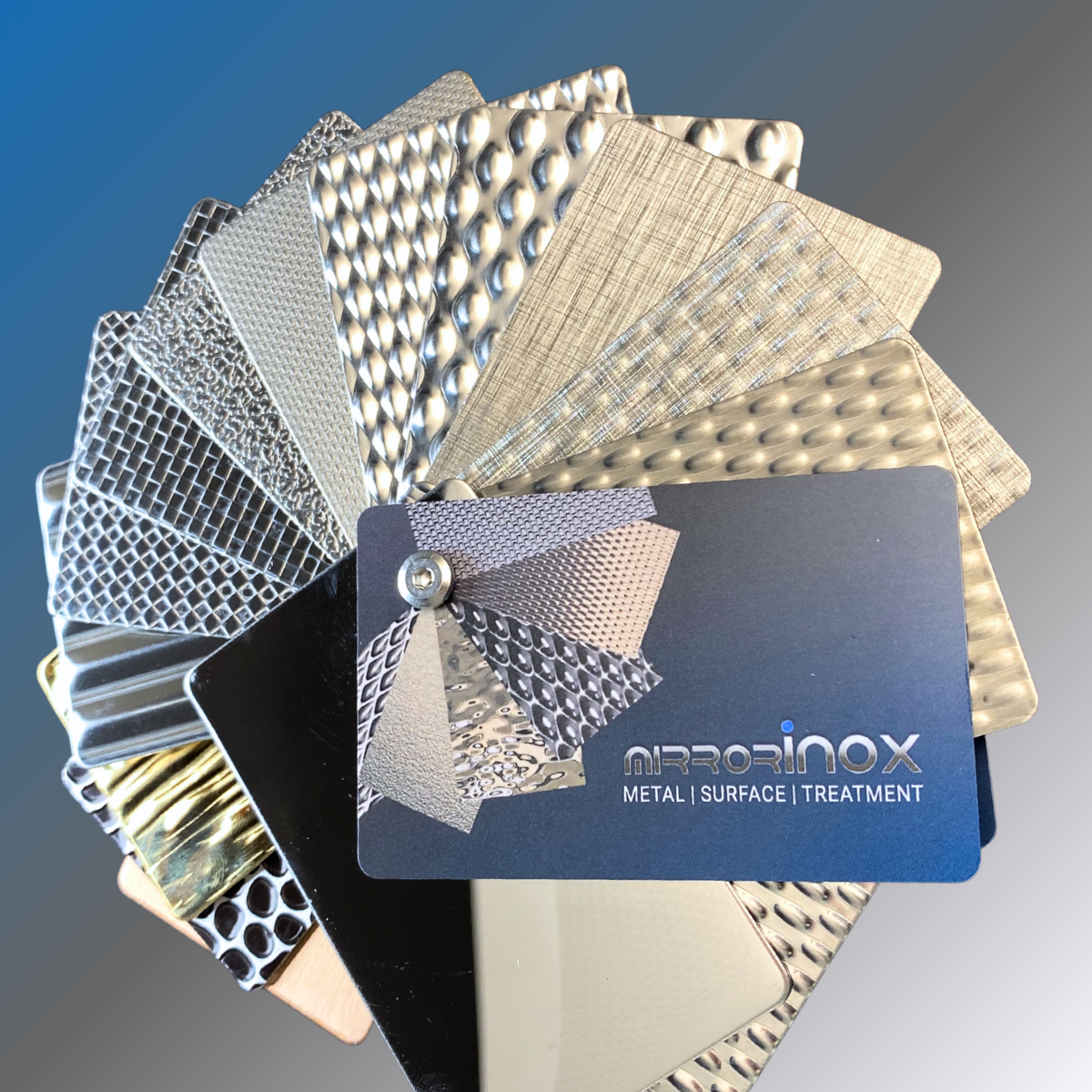 Unser Musterfächer: Oberflächen zum Anfassen!